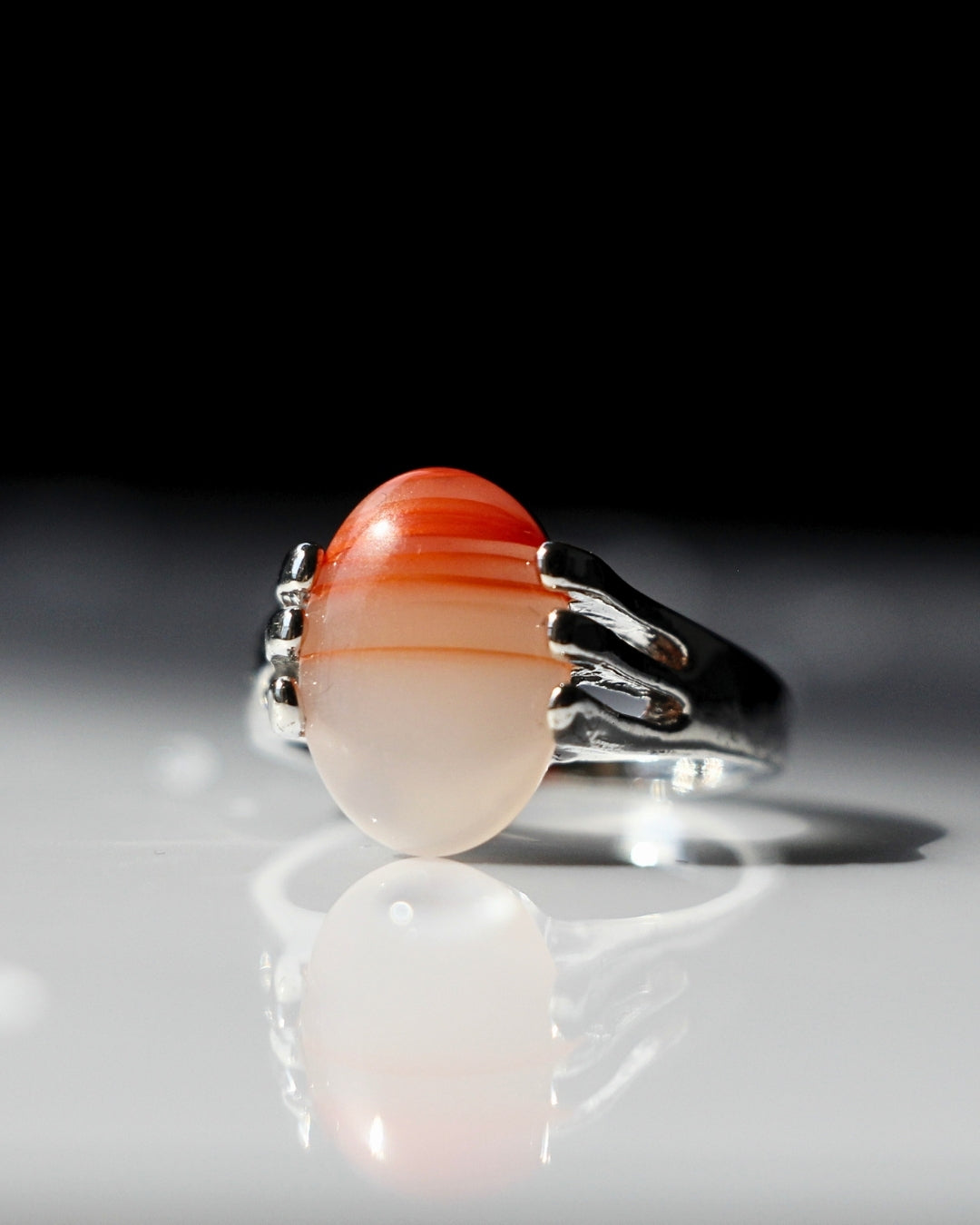 Sunstone Claw Ring