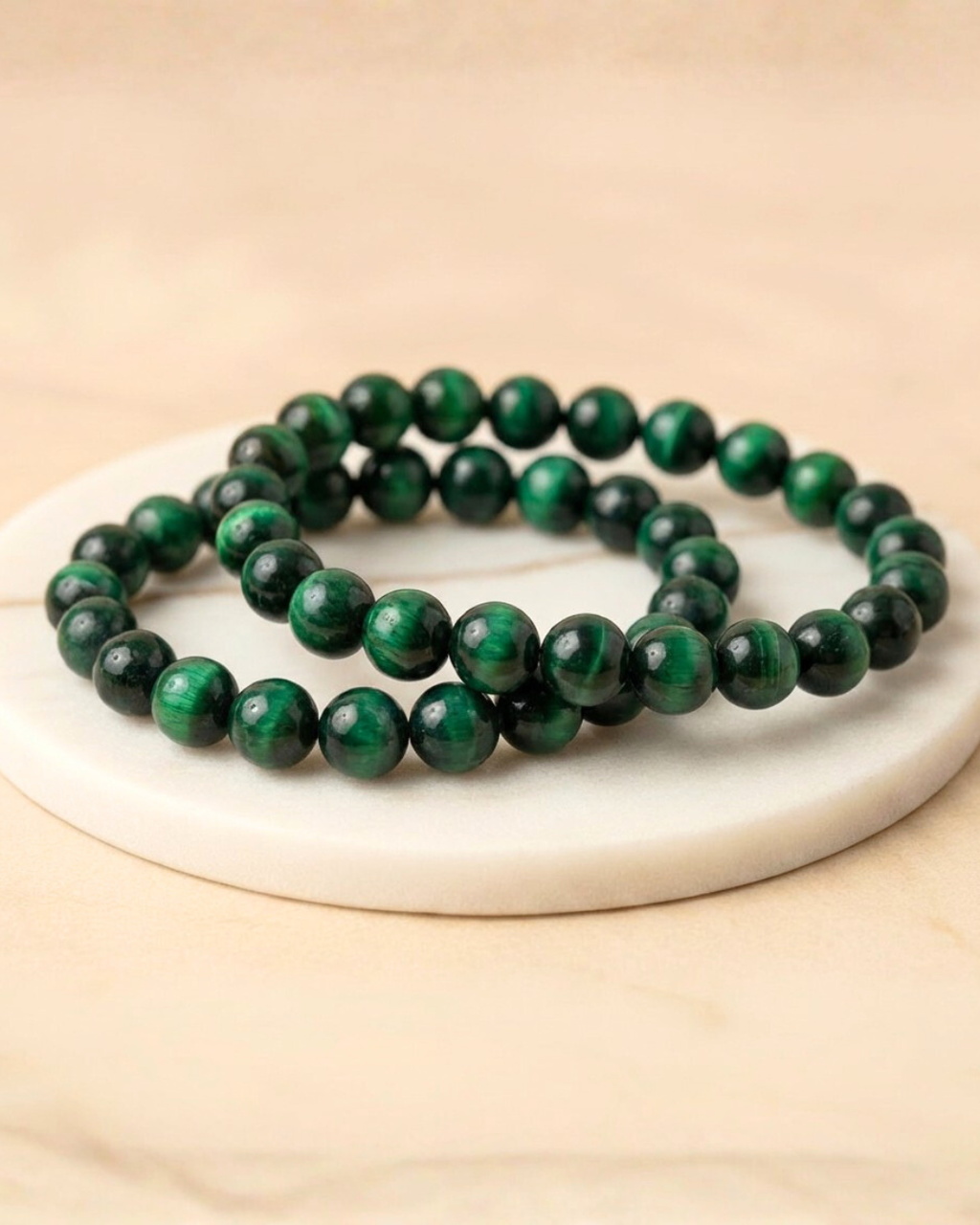 Green Tiger-eye Bracelet 8mm