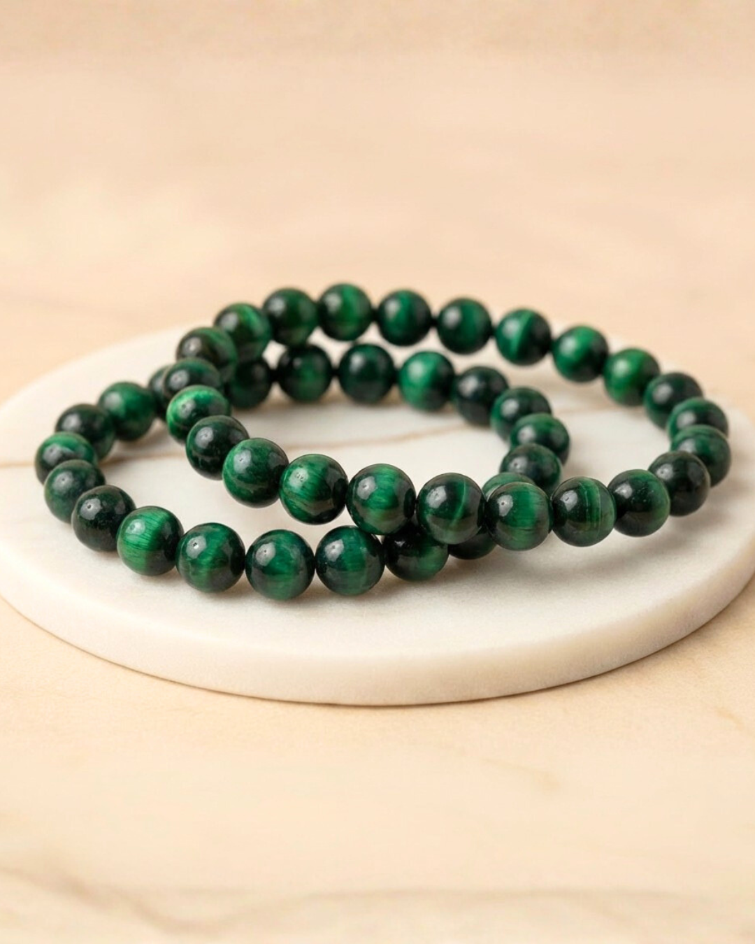 Green Tiger-eye Bracelet 8mm