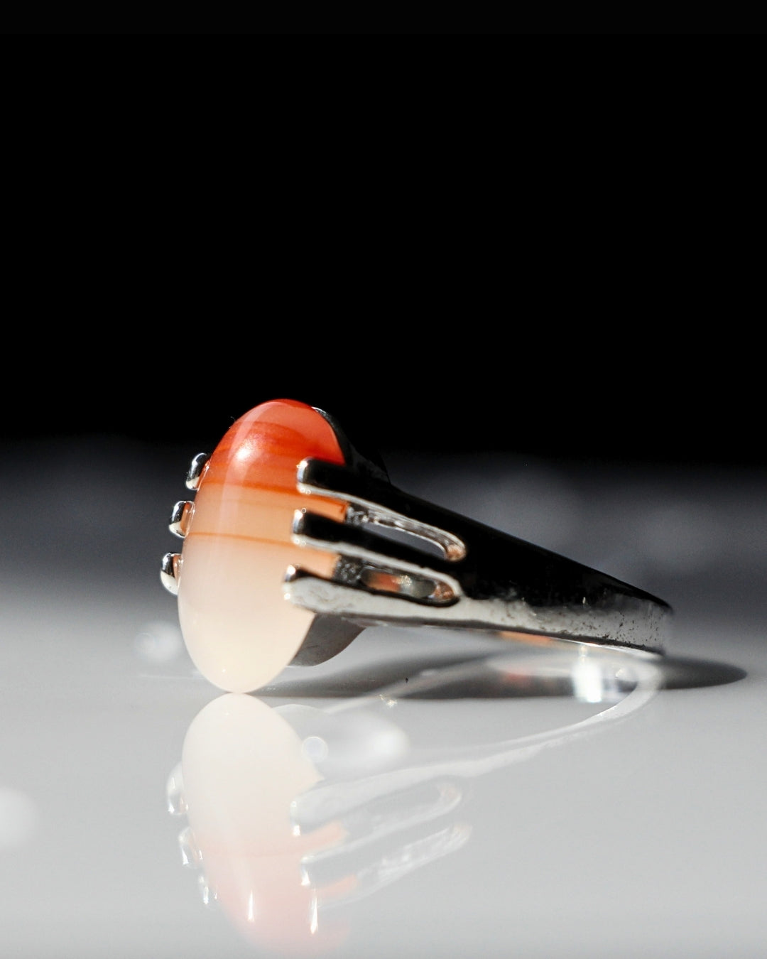 Sunstone Claw Ring