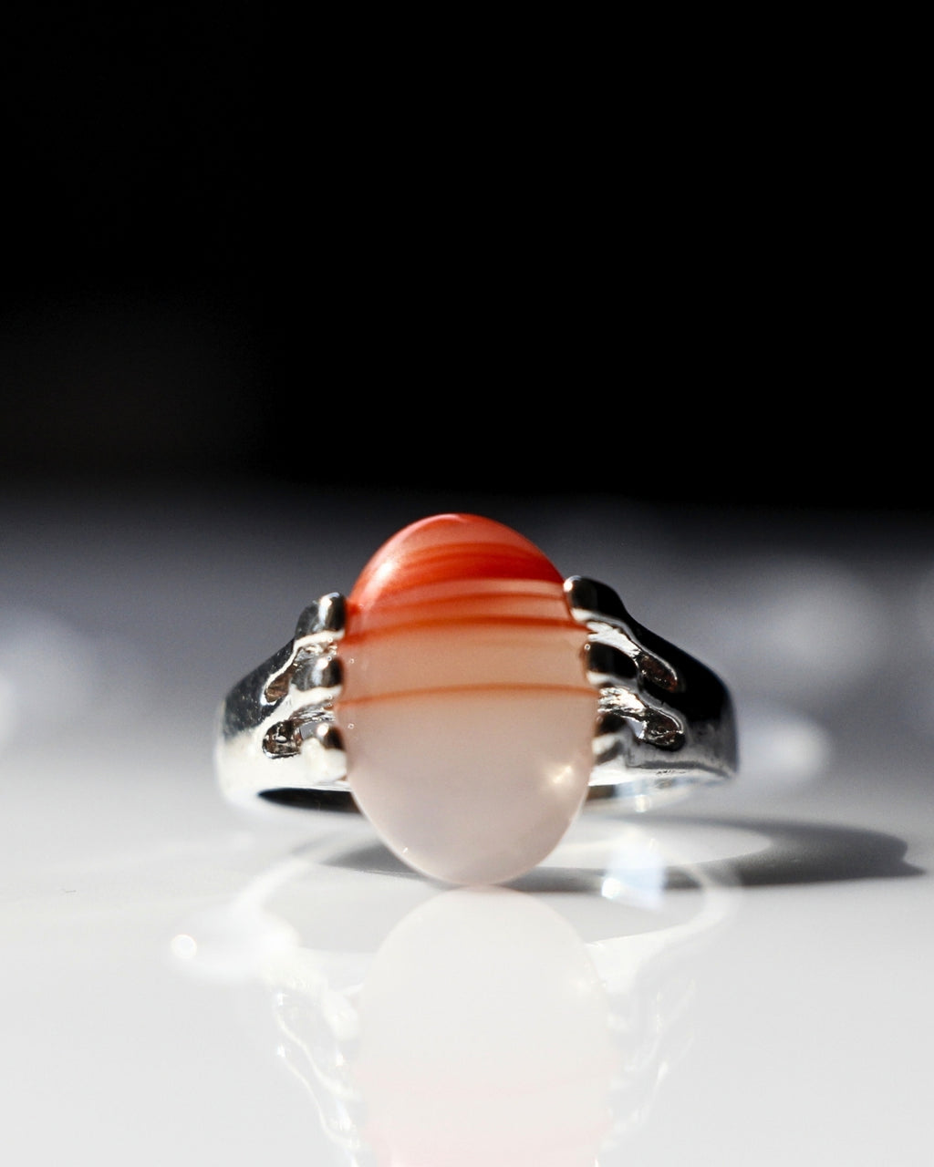 Sunstone Claw Ring