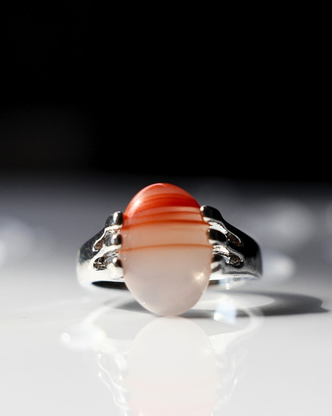 Sunstone Claw Ring