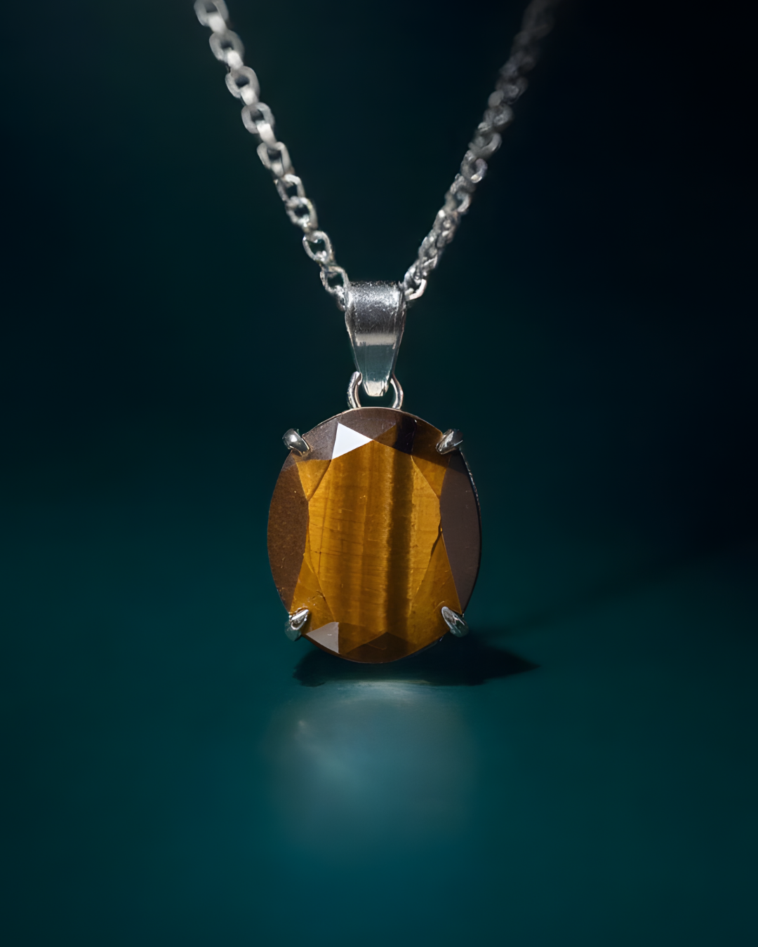 Faceted Tiger's Eye Pendant