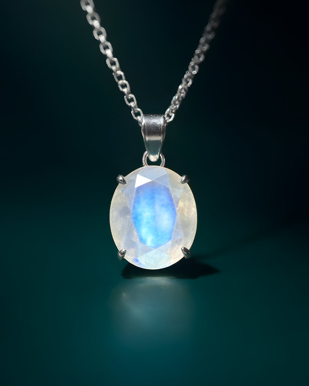 Faceted Moonstone Pendant