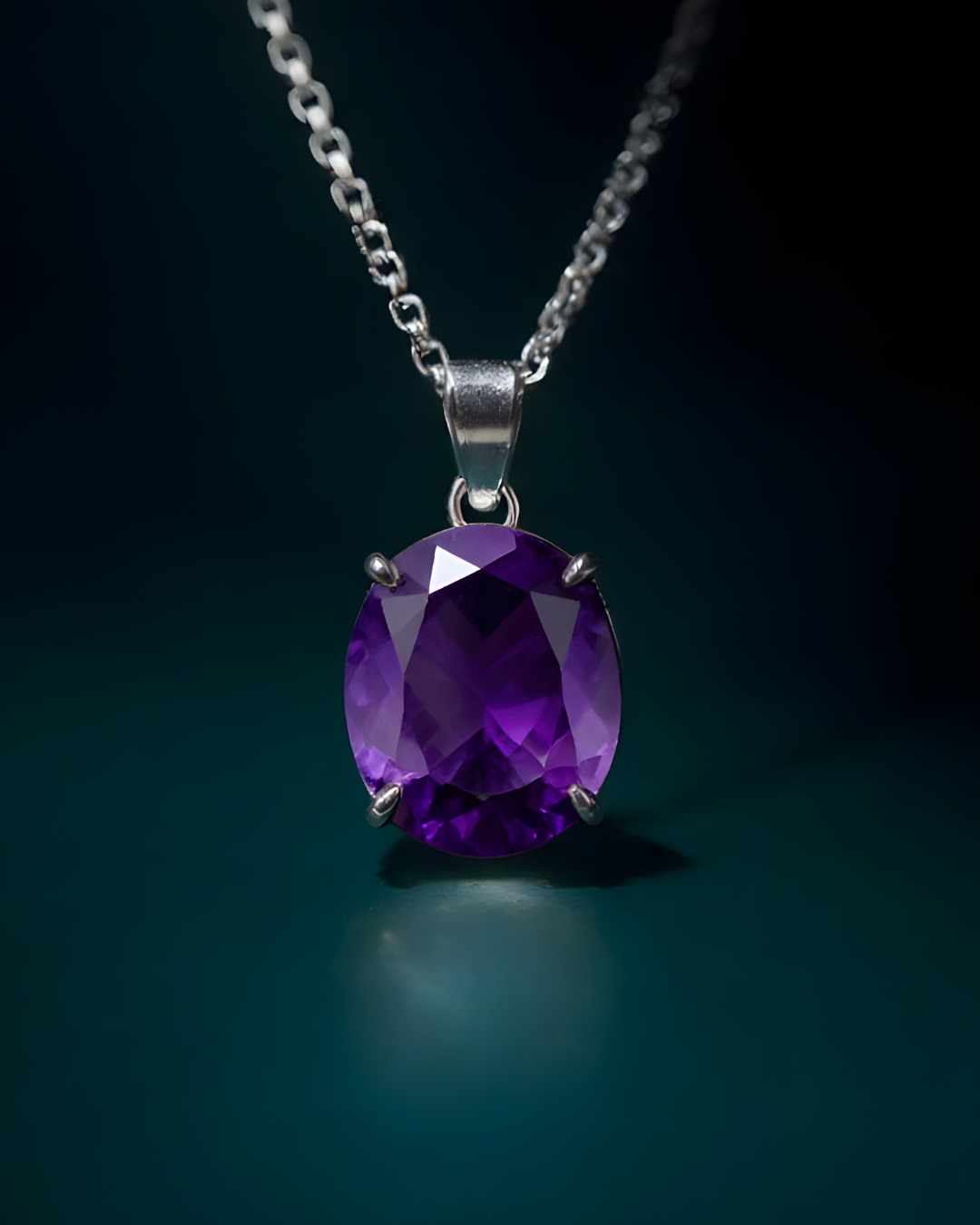 Faceted Amethyst Pendant