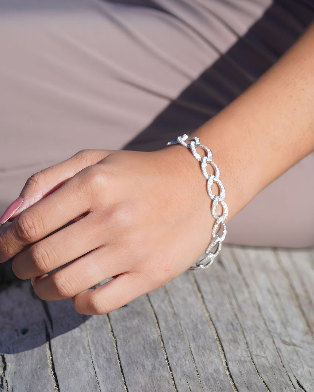 The Pavé Link Bracelet