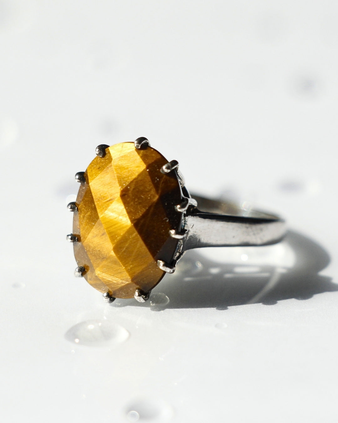 Faceted Tiger's Eye Ring