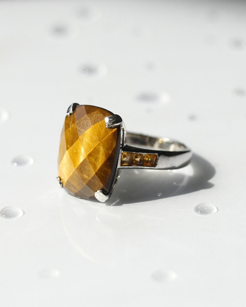 Tiger's Eye & Citrine Ring