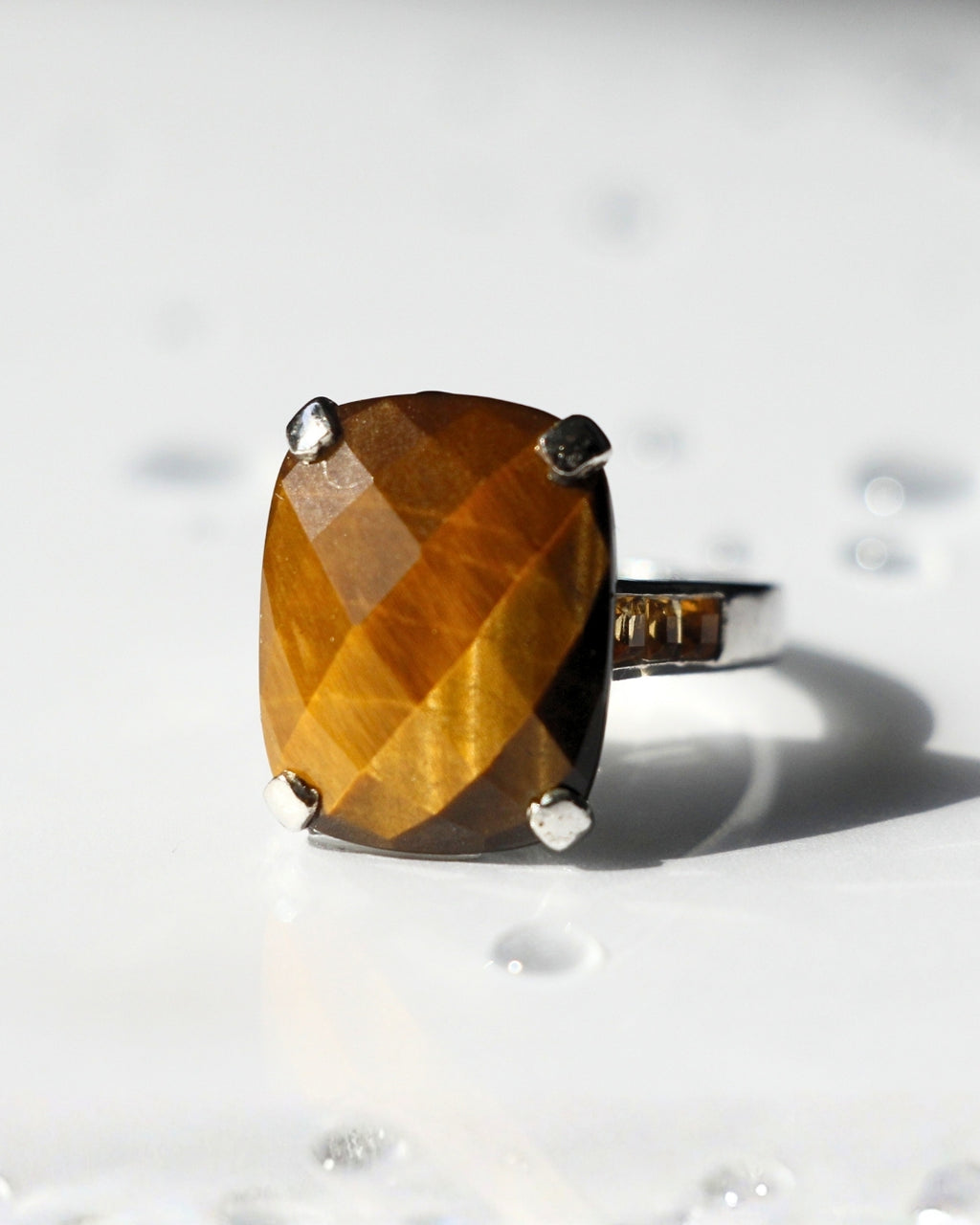 Tiger's Eye & Citrine Ring