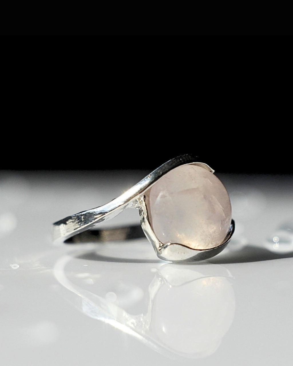 Rose Quartz Embrace Ring