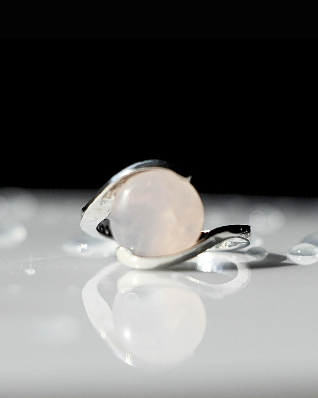 Rose Quartz Embrace Ring