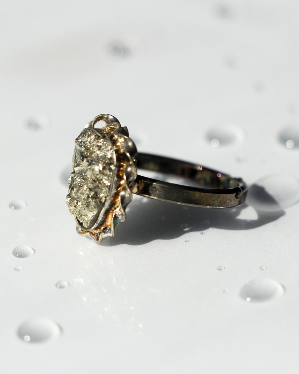 Golden Abundance Pyrite Ring