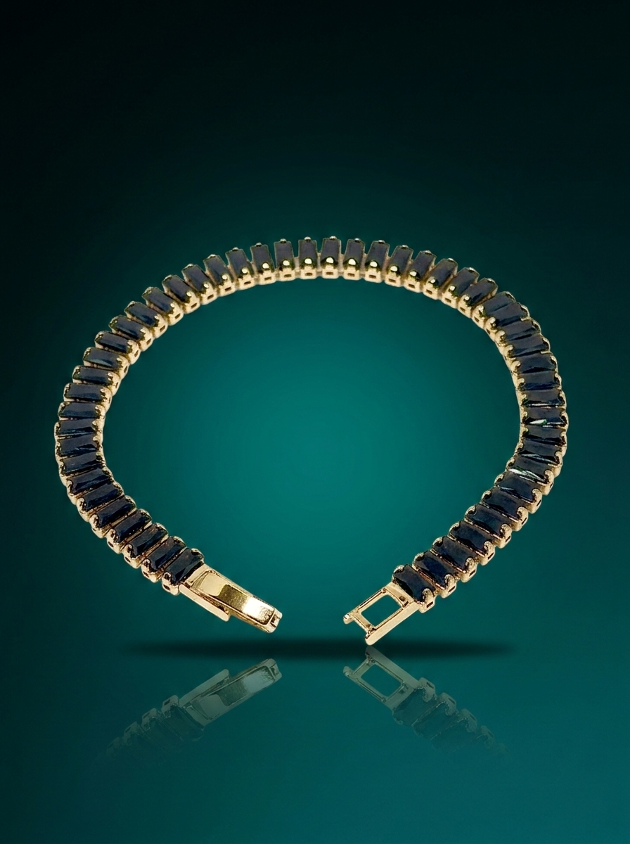 The Noir Baguette Bracelet
