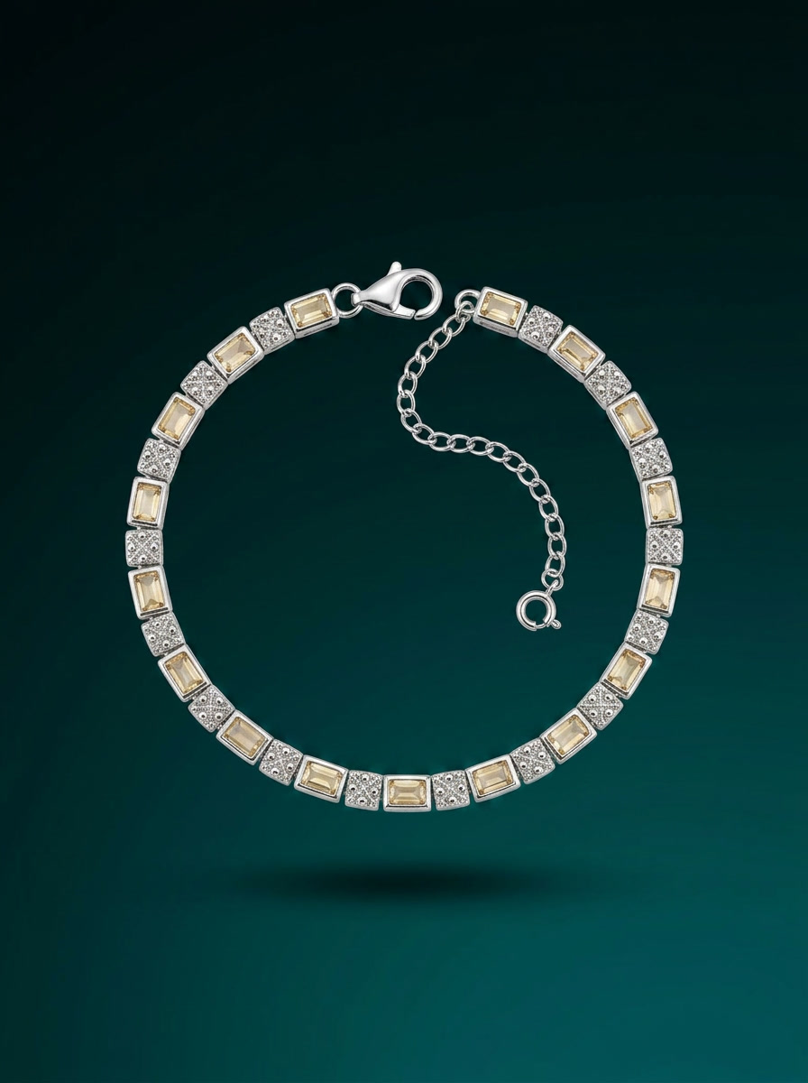 The Citrine & Pavé Bracelet