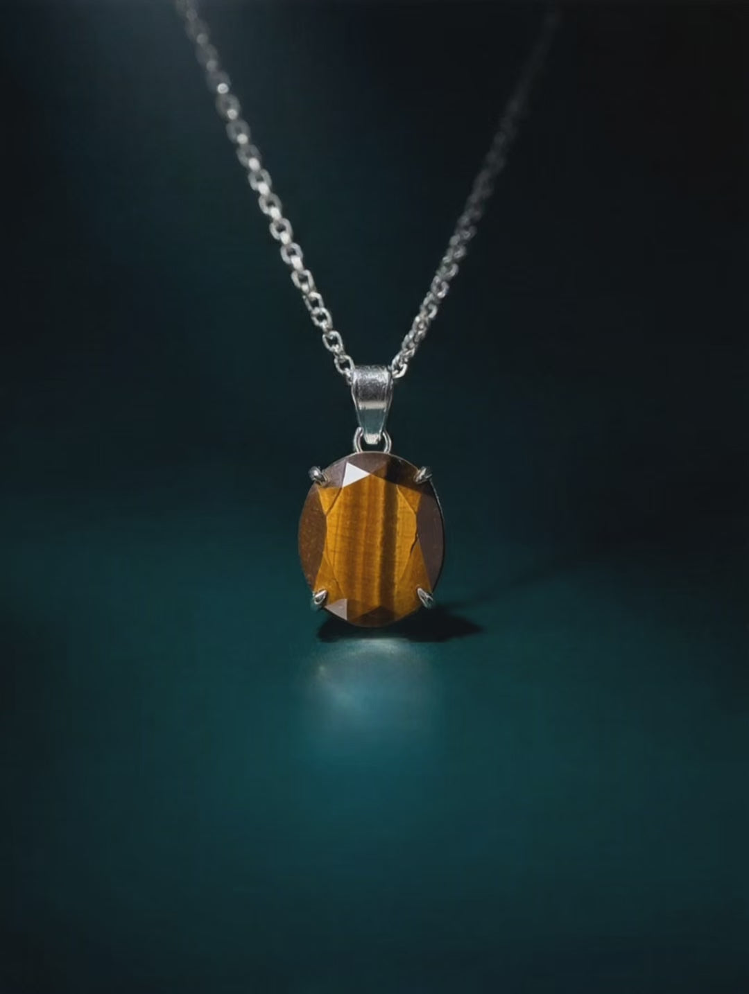 Faceted Tiger's Eye Pendant