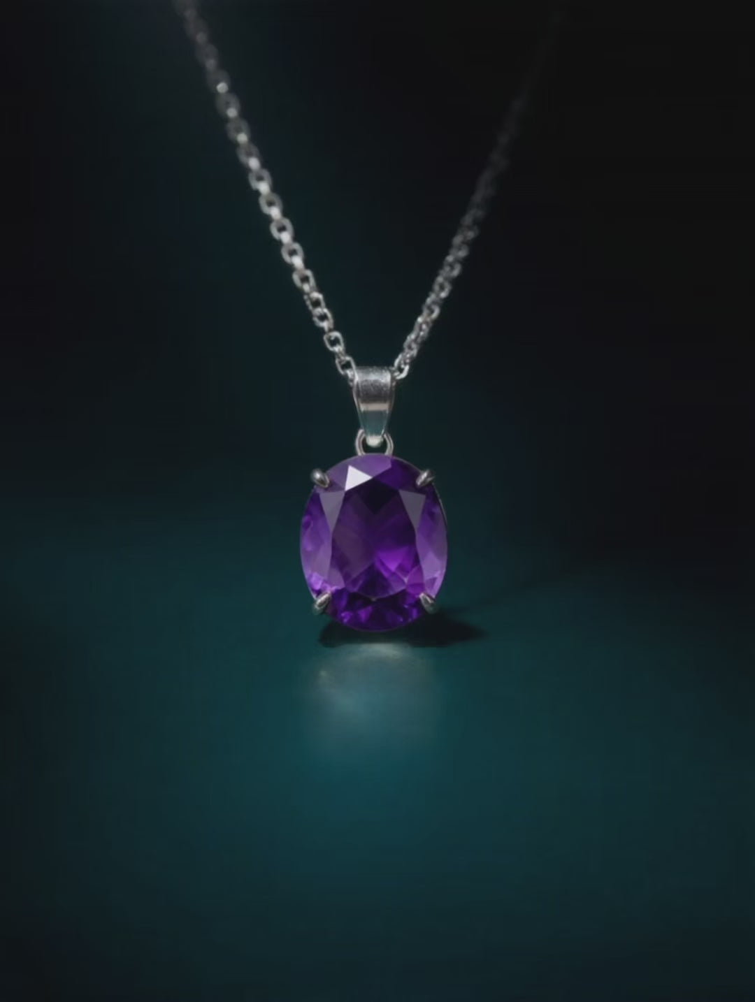 Faceted Amethyst Pendant