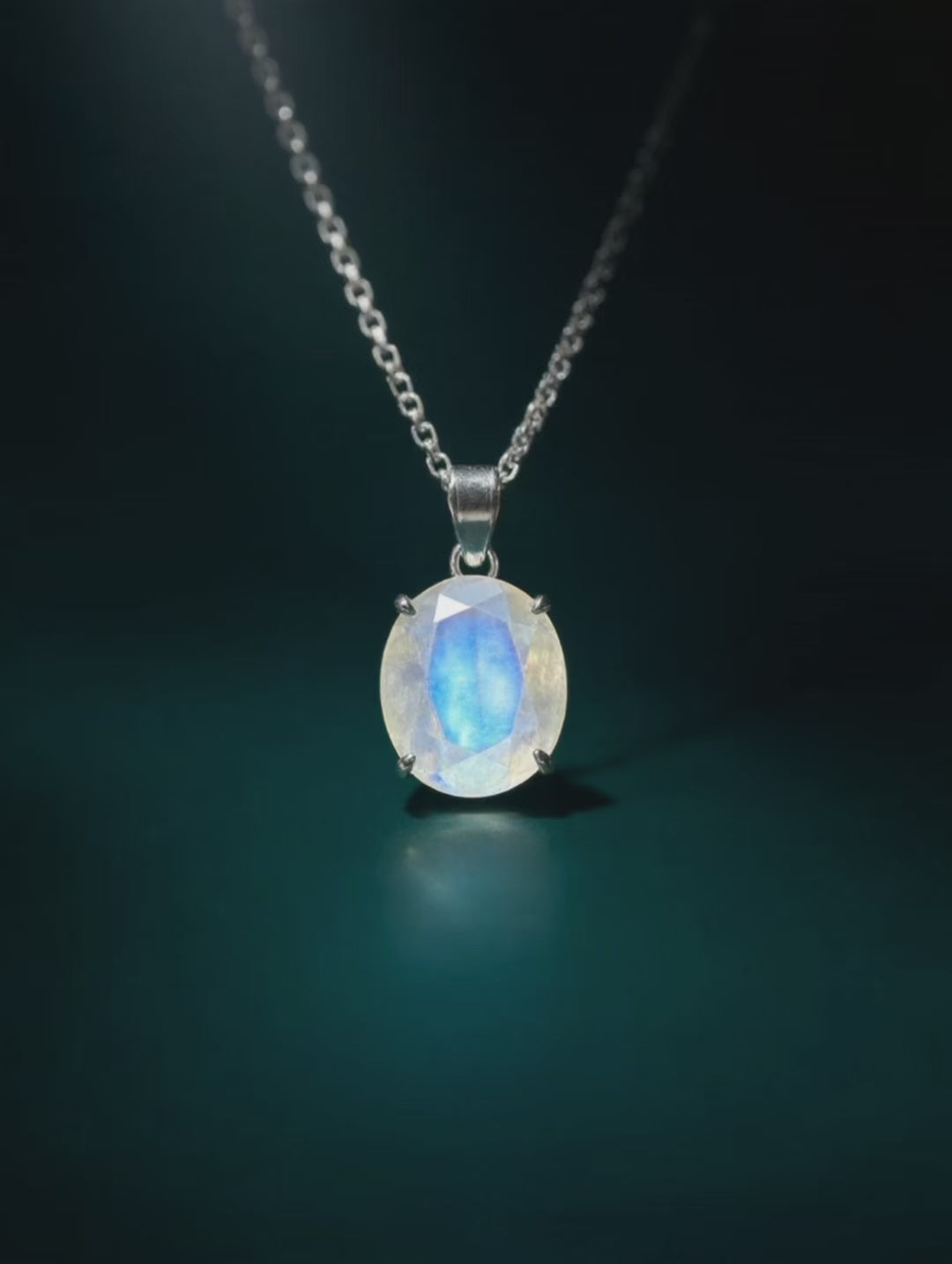 Faceted Moonstone Pendant