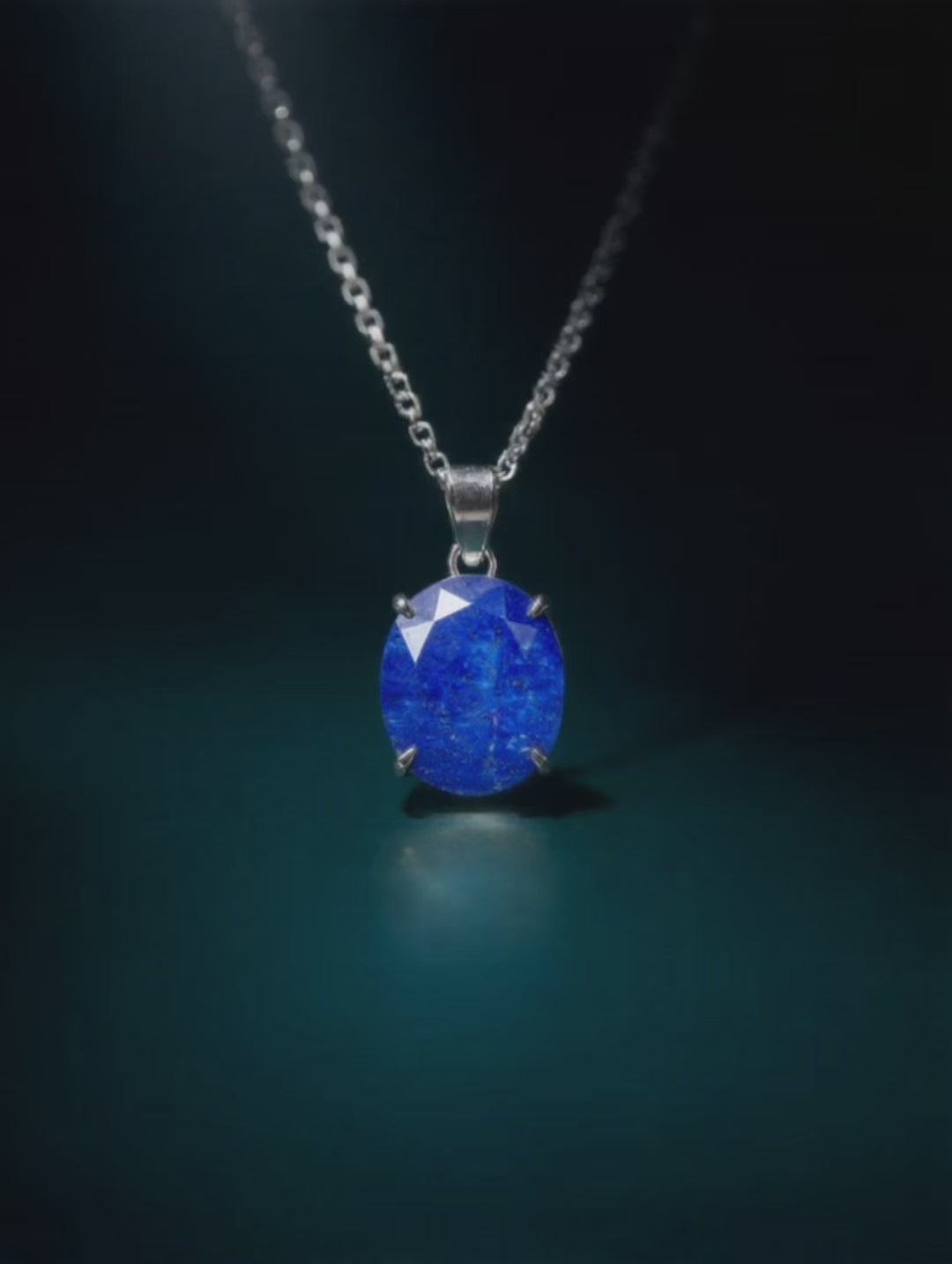 Faceted Lapis Lazuli Pendant