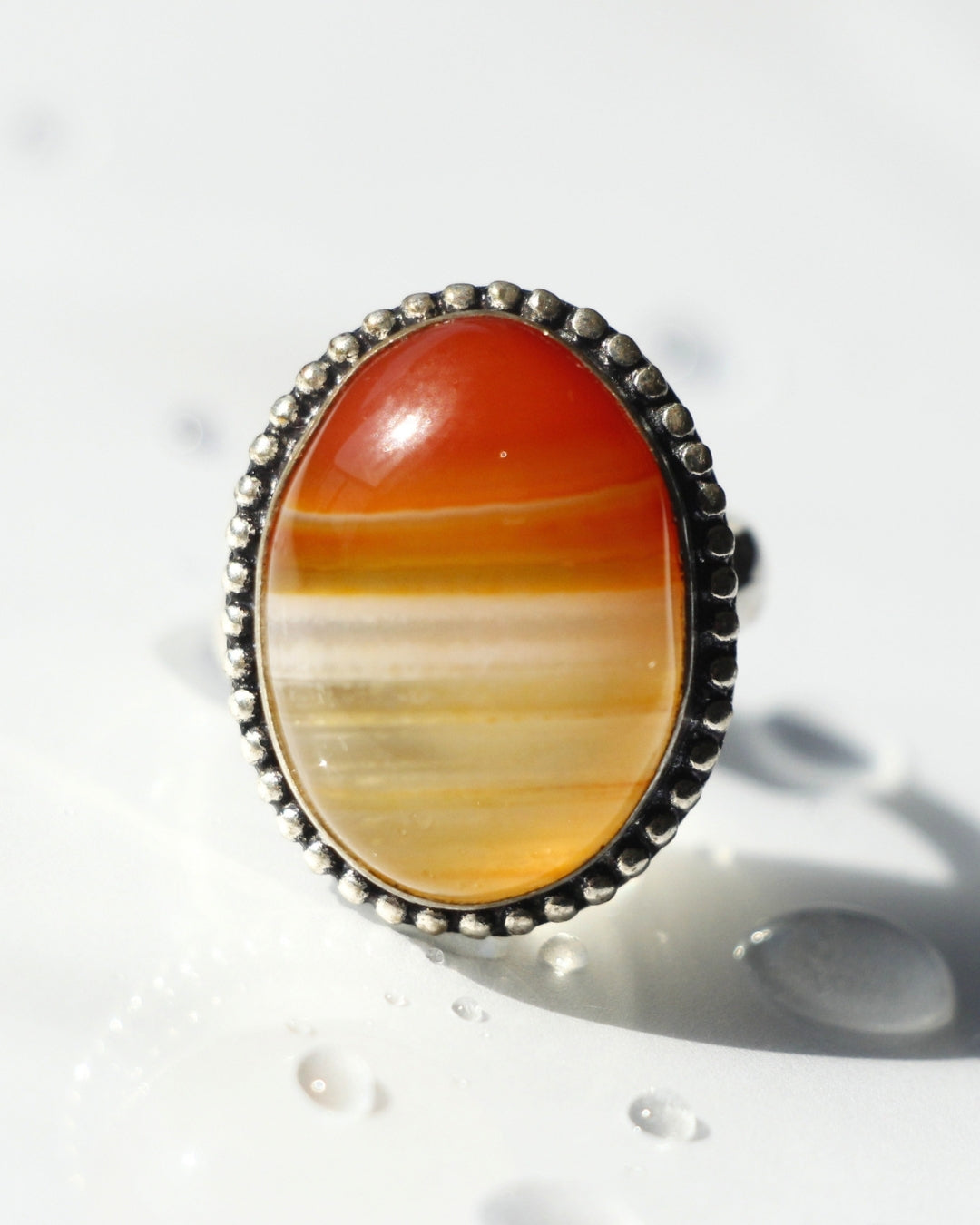 Radiant Sunstone Ring