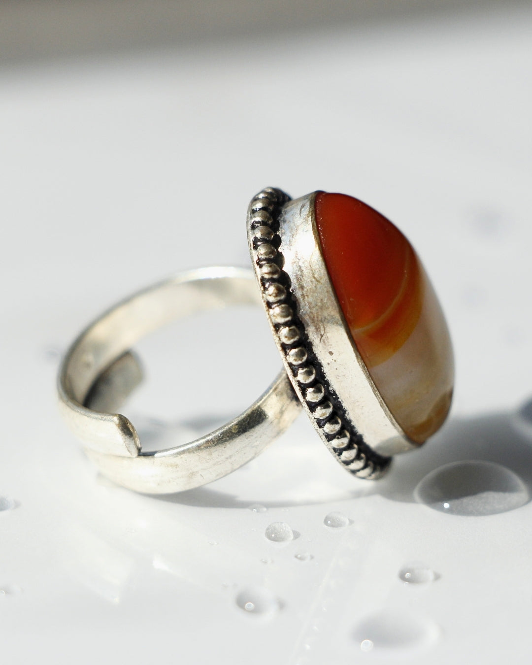 Radiant Sunstone Ring